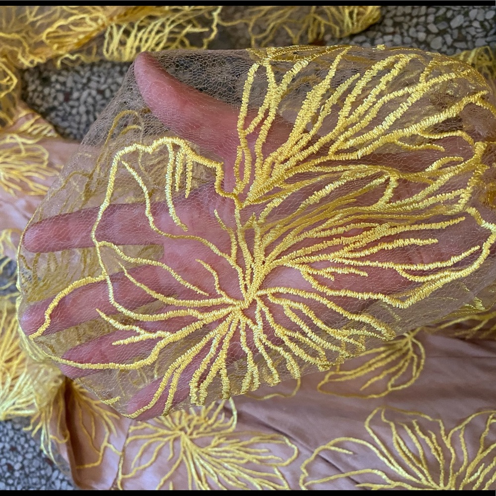 Yellow floral Summer romper - Picture 3 of 6